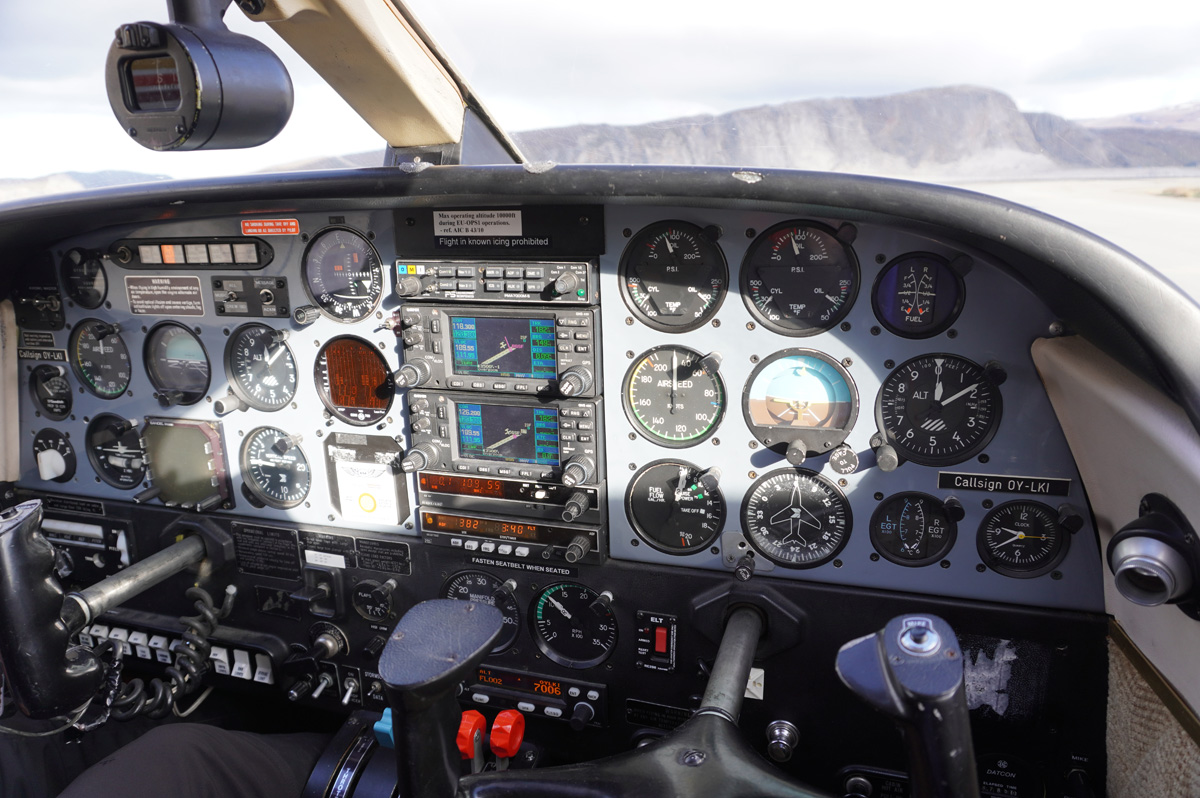 Kangerlussuaq "Ice Cap and Musk Ox" Flight, Ready for my Ice Cap flight. I had a front seat.  "Don