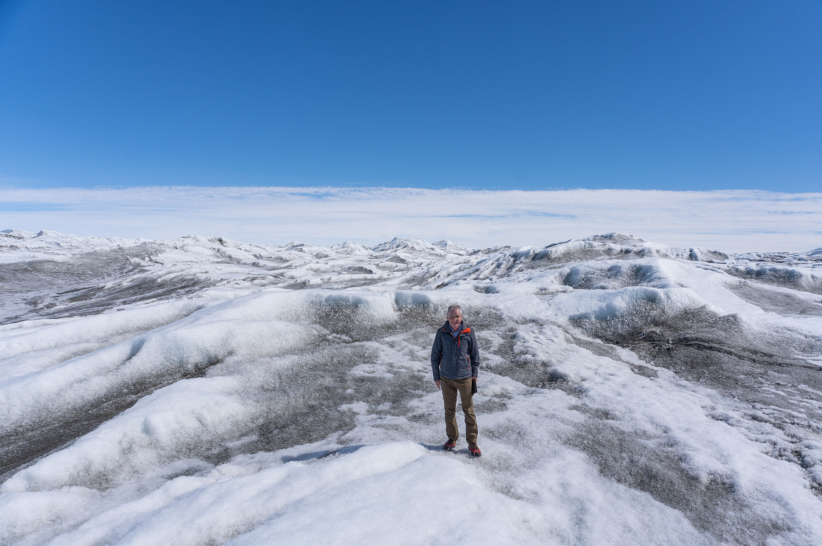Kangerlussuaq "Point 660" (Ice Cap) Tour, Graham on the Greenland Ice Cap