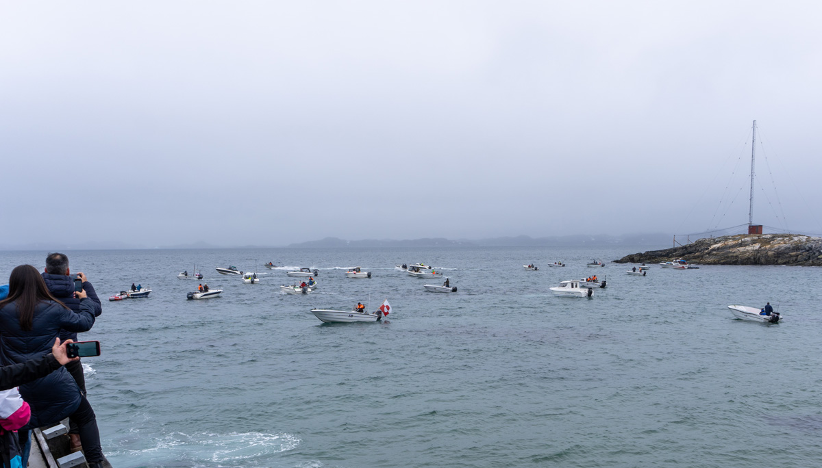 National Day Celebrations, Seal Hunters waiting for the starting signal