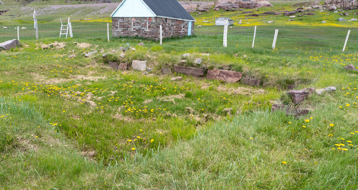 Igaliku: Garðar Cathedral, Foundations of Bishop