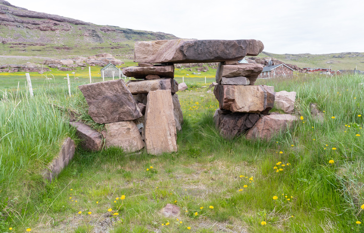 Igaliku: Garðar Cathedral, Rebuilt (?) Byre doorway