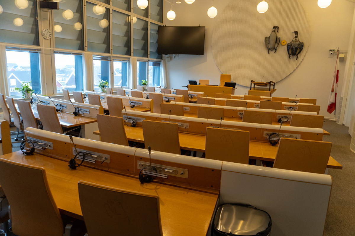 Around Nuuk, Greenland Parliament Chamber