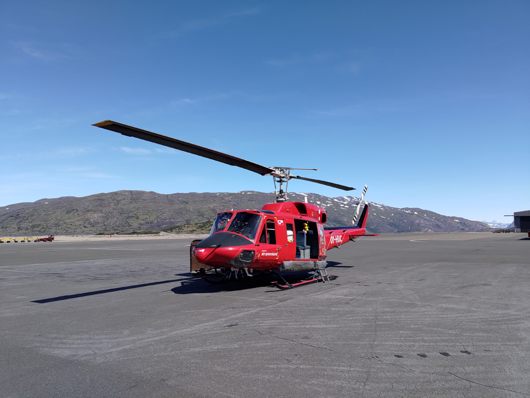 Qaqortoq, Safely landed back in Narsarsuaq