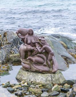 "Mother of the Sea" sculpture, Around Nuuk, Greenland 2022