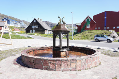 Dolphin Fountain, Qaqortoq, Greenland 2022