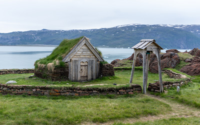 Imaginative replica of Thjodhild's Church, Qassiarsuk - Brattahlíð - Eric the Red's Farm, Greenland 2022