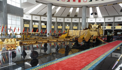 Ceremonial chariot, used for coronation., Around Bandar Seri Begawan, Brunei 2022