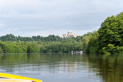 View to new palace, Brunei River trip, Brunei 2022