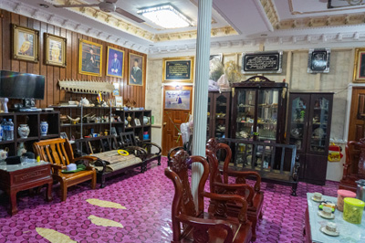 Tea stop at a water village house Owned by out boatman, Brunei River trip, Brunei 2022