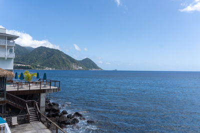 View from Fort Young Hotel, Roseau, 2022 Dominica