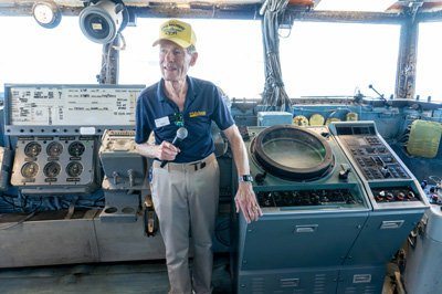 Navigation Bridge + Guide, USS Midway Museum, California 2023