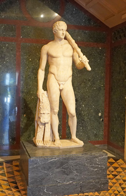 Lansdowne Hercules.  ~125 AD, Tivoli, The Getty Villa, California 2023