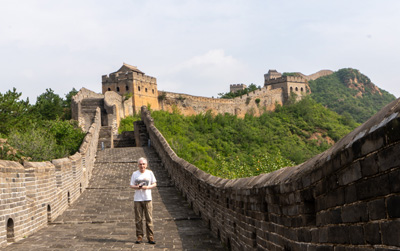 Graham at the Great Wall, The Great Wall at Jinshanling, East China 2023