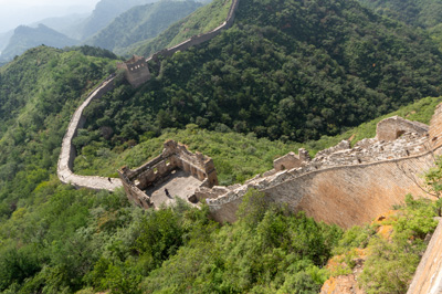 A steeper section, The Great Wall at Jinshanling, East China 2023