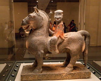 Painted Stone Horseman (25-220 AD), Beijing: National Museum - Ancient treasures, East China 2023