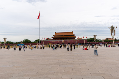 Tiananmen gate, from Tianmin Square, Beijing: Tiananmen Square, East China 2023