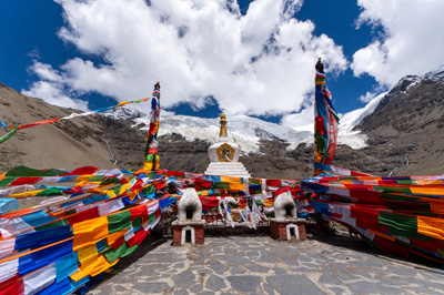 Karo la glacier + Shrine, Lhasa to Gyantse, Tibet 2023
