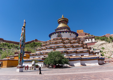 Pelkor Chode Monastery: Kumbun stupa, Gyantse: Pelkor Chode Monastery, Tibet 2023