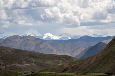 Himalayas view, 10 mile NE of Shegar, Shigatse to Shegar, Tibet 2023