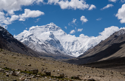 Everest from Rongbuk Monastery, Tibet 2023