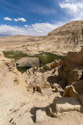A view down, Guge Kingdom: Tsaparang, Tibet 2023