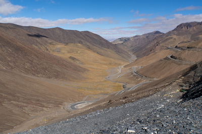 View from Laochi la pass, Zanda to Ali: Over High Passes, Tibet 2023