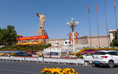Mao Statue, Kashgar, Xinjiang + Kazakhstan, 2023