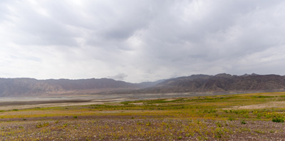 View to Bartogay Lake.  Ho hum., Charyn Canyon Tour, Xinjiang + Kazakhstan, 2023