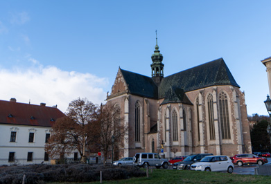 St Thomas Abbey Church, Brno, Czechia, December 2023