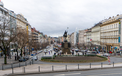 Wenceslas Square, Around Prague, Czechia, December 2023