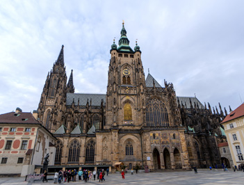 St Vitus Cathedral, Prague Castle, Czechia, December 2023