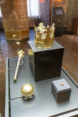 Grave Jewels of King Otokar II (1297), Prague Castle, Czechia, December 2023