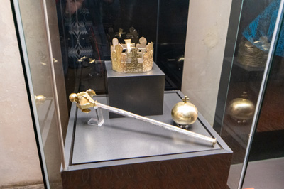 Grave Jewels of King Rudolf I (1307), Prague Castle, Czechia, December 2023