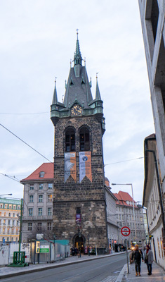 Jindřišská věž: 15th c Bell Tower, Around Prague, Czechia, December 2023