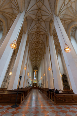 Frauenkirche interior, Munich, Germany, November 2023