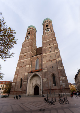 Giant Frauenkirche "The Everest of Munich churches", Germany, November 2023