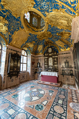 Small chapel, Munich Residenz: Palace of the Dukes and Kings of Bavaria, Germany, November 2023