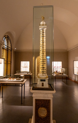Model of Trajan's Column, Munich Residenz Treasury, Germany, November 2023