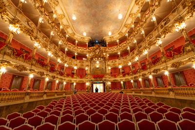 Rsidenz:  Cuvillie Theater, Munich Residenz: Palace of the Dukes and Kings of Bavaria, Germany, November 2023