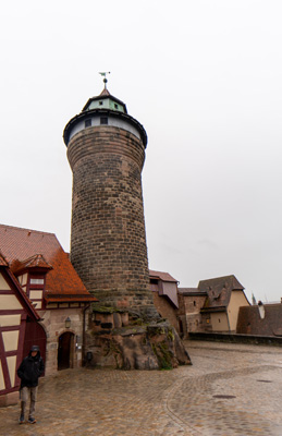 Sinwell Tower, Nuremberg  Kaiserburg (Imperial Castle), Germany, November 2023