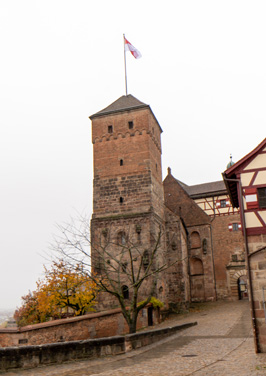 Nuremberg  Kaiserburg (Imperial Castle), Germany, November 2023