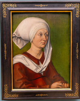 Durer.  Portrait of his Mother (1490), Nuremberg: German National Museum, Germany, November 2023