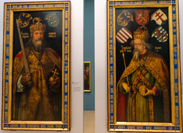 Durer.  Emperors Charlemagne & Sigismund.  1511/13, Nuremberg: German National Museum, Germany, November 2023