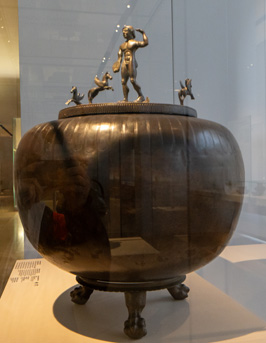 Bronze caludron.  Capua, 5th c BC, Nuremberg: German National Museum, Germany, November 2023