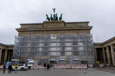 Brandenburg Gate (from East), Around Berlin, Germany, November 2023