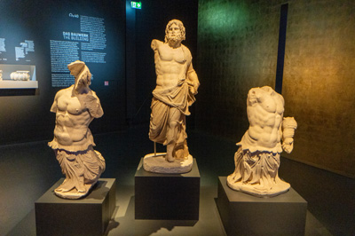 Poseidon and Two Tritons, Berlin: Pergamon Panorama, Germany, November 2023