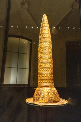 "Berlin Gold Hat" ~1000 BC, Berlin: Neues Museum, Germany, November 2023