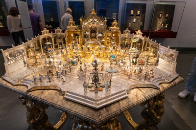 Throne of the Grand Moghul, 1708, Dresden: Residenzschloss (Royal Palace, Germany - December 2023