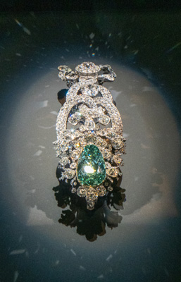 The Dresden Green Diamond (41 carats), Dresden: Residenzschloss (Royal Palace, Germany - December 2023