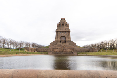 Monument to the Battle of the Nations, Leipzig: Monument to the Battle of the Nations, Germany - December 2023